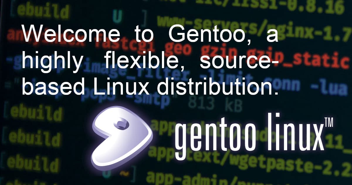 Gentoo Linux screenshot