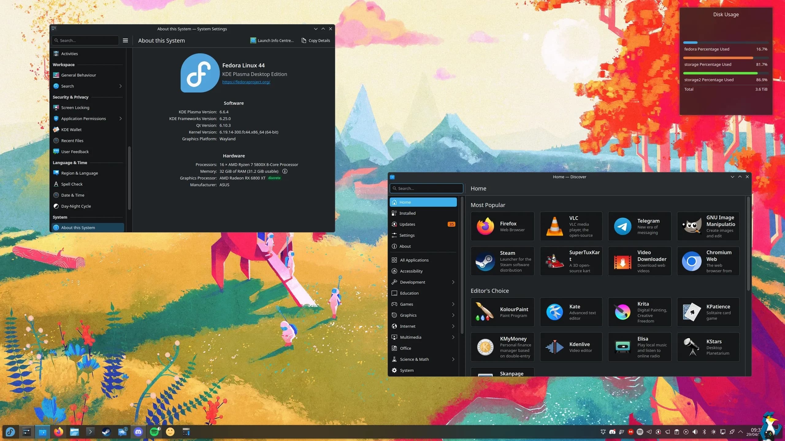 Fedora screenshot 2